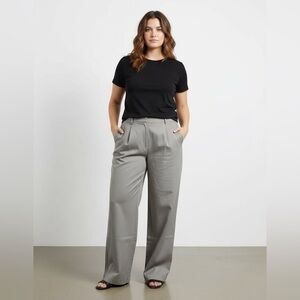 NEW Women’s Size L (10-12) The Drop Amalia Trouser Vintage Khaki w/Wide Legs